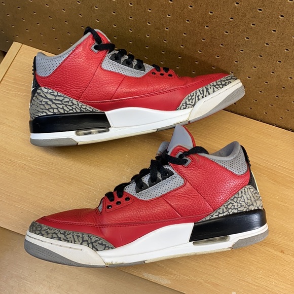 Air Jordan 3 Retro Unite Fire Red Cement Men’s Size 11.5 Sneakers (2020) - Picture 6 of 12